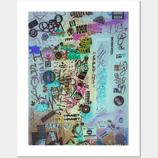 Graffiti Design Sticker Style Urban Tag Posters and Art